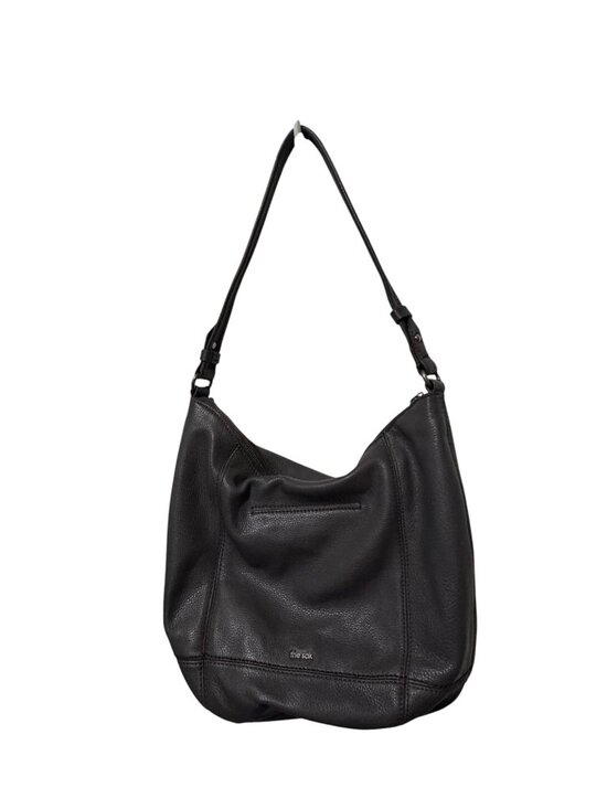 The Sak Handbags - The Sak Slate Leather Sequoia Hobo Shoulder Bag Purse Zipper Closure